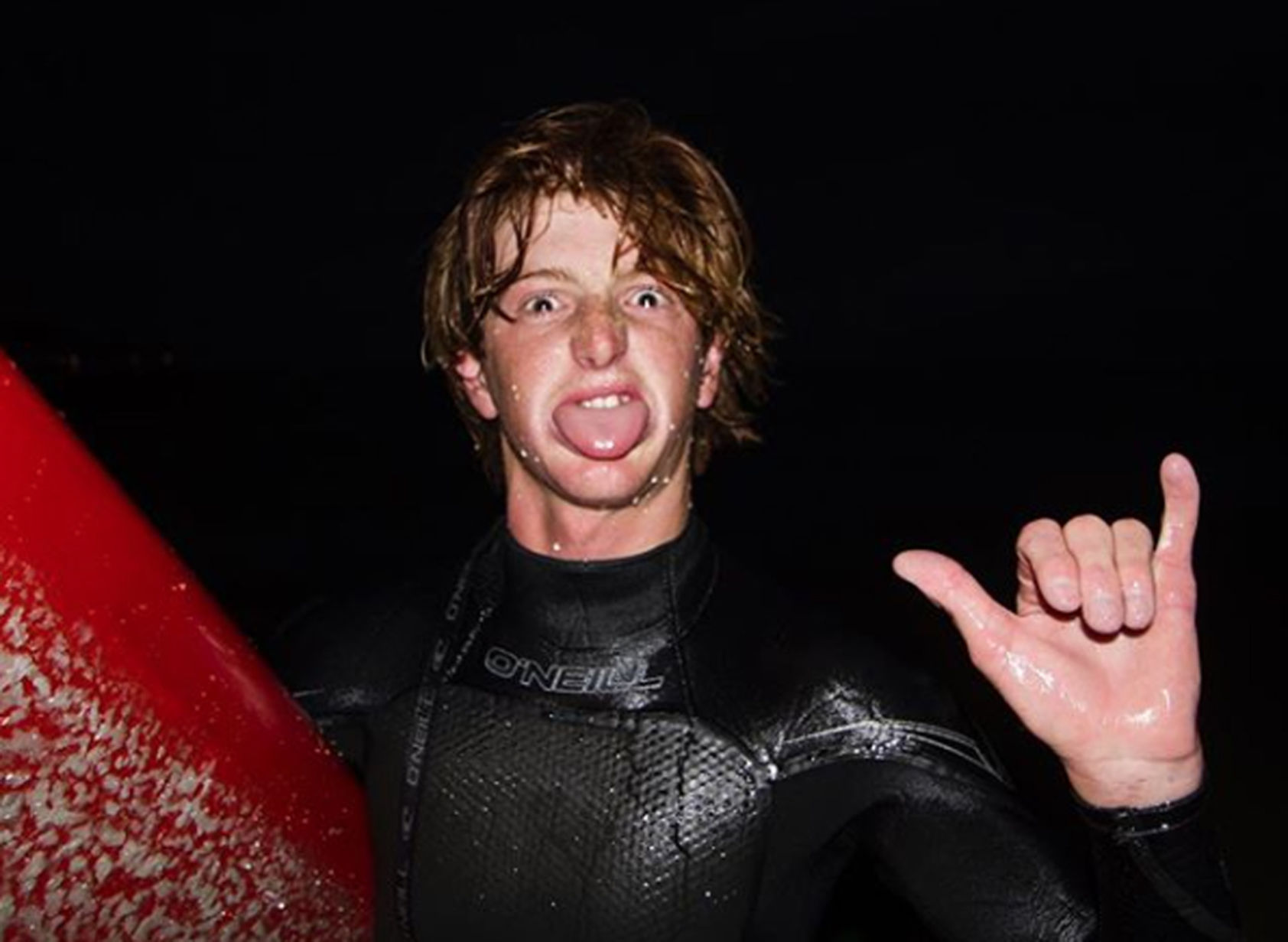 You surf at dawn